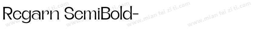 Regarn SemiBold字体转换